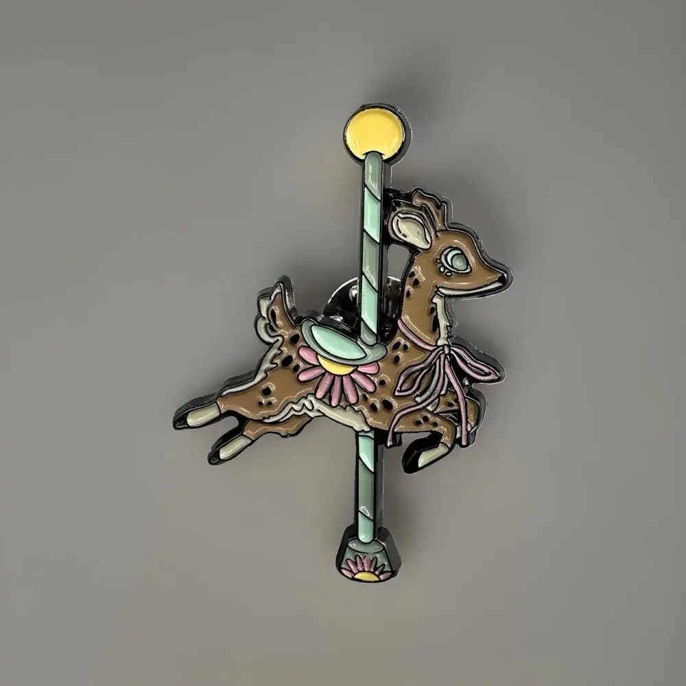 Guild Of Calamity Carousel Critters Blind Enamel Pin New Open DEER